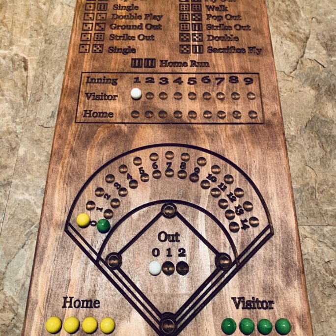 Baseball Dice Game (small Version) – Tobolewski Woodcrafts